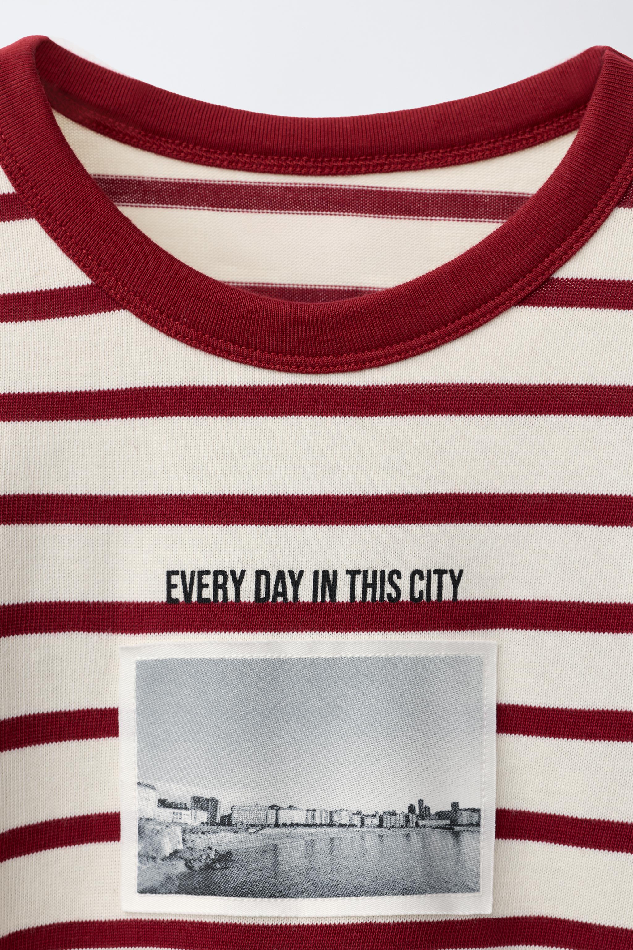 STRIPED A CORUÑA CITY T-SHIRT